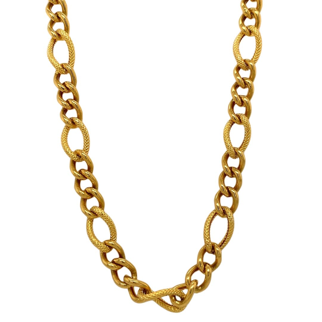 18kt Fancy Gold Chain 