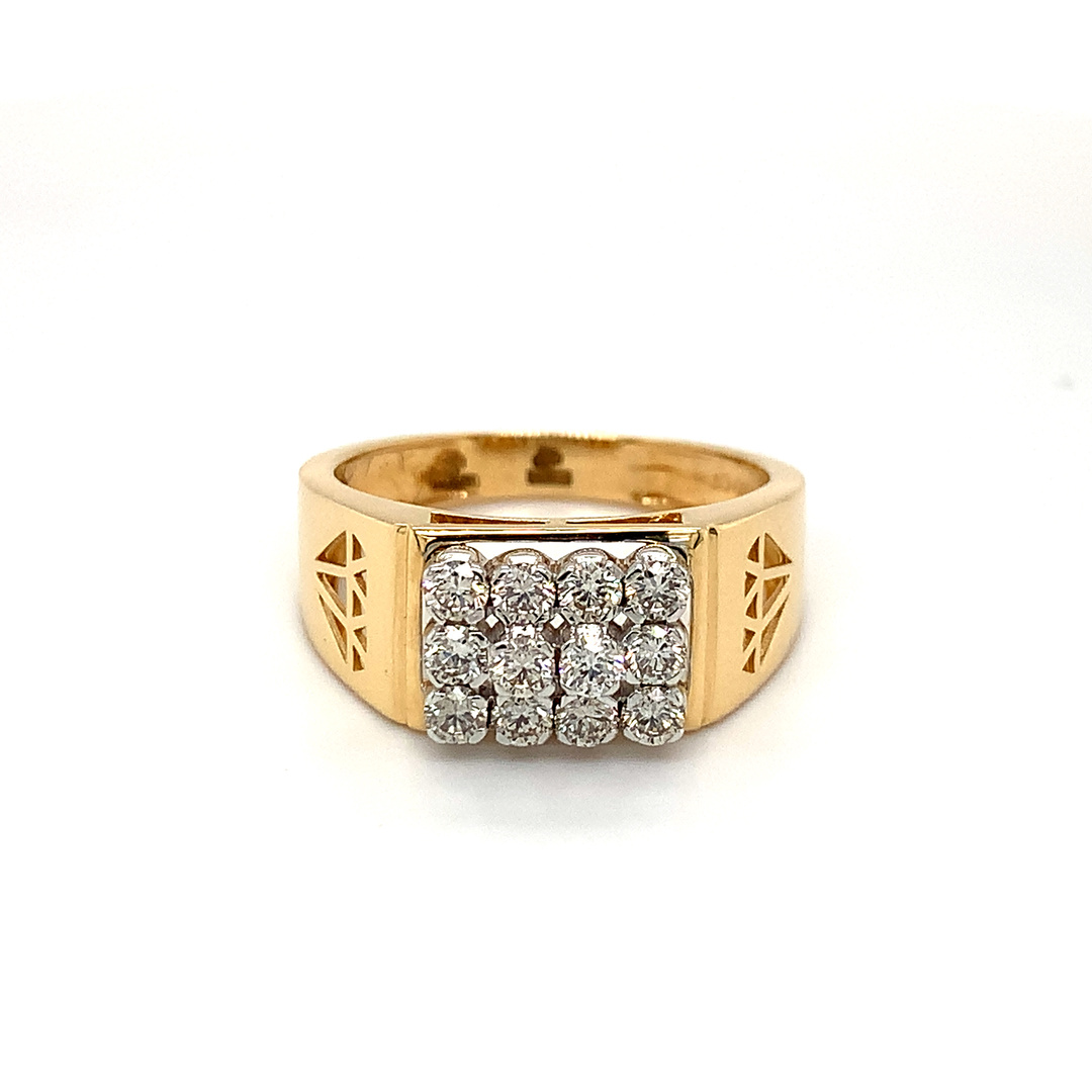 14kt Diamond Ring Hallmarked