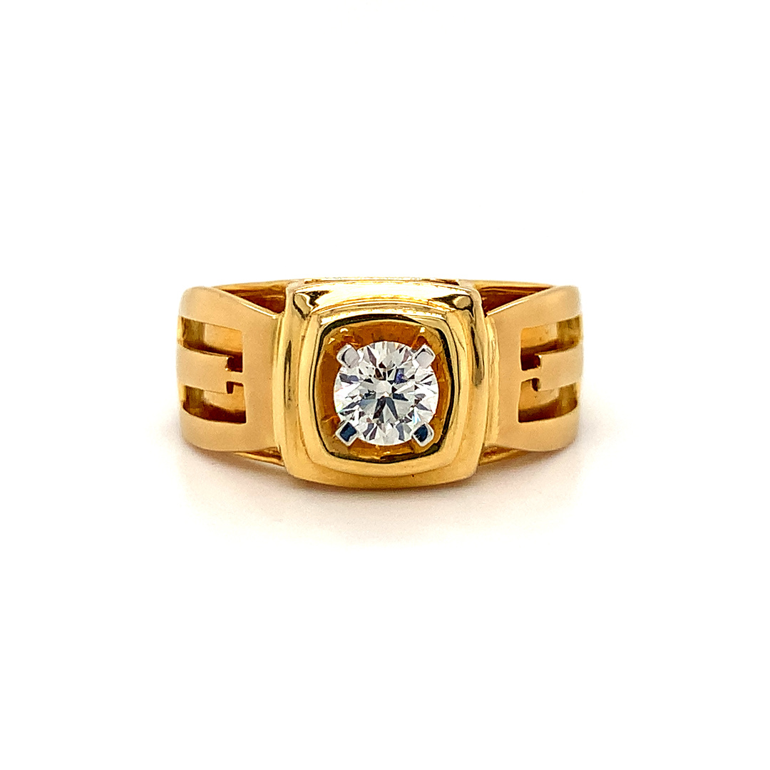 18kt Diamond Ring Hallmarked IGI Certified