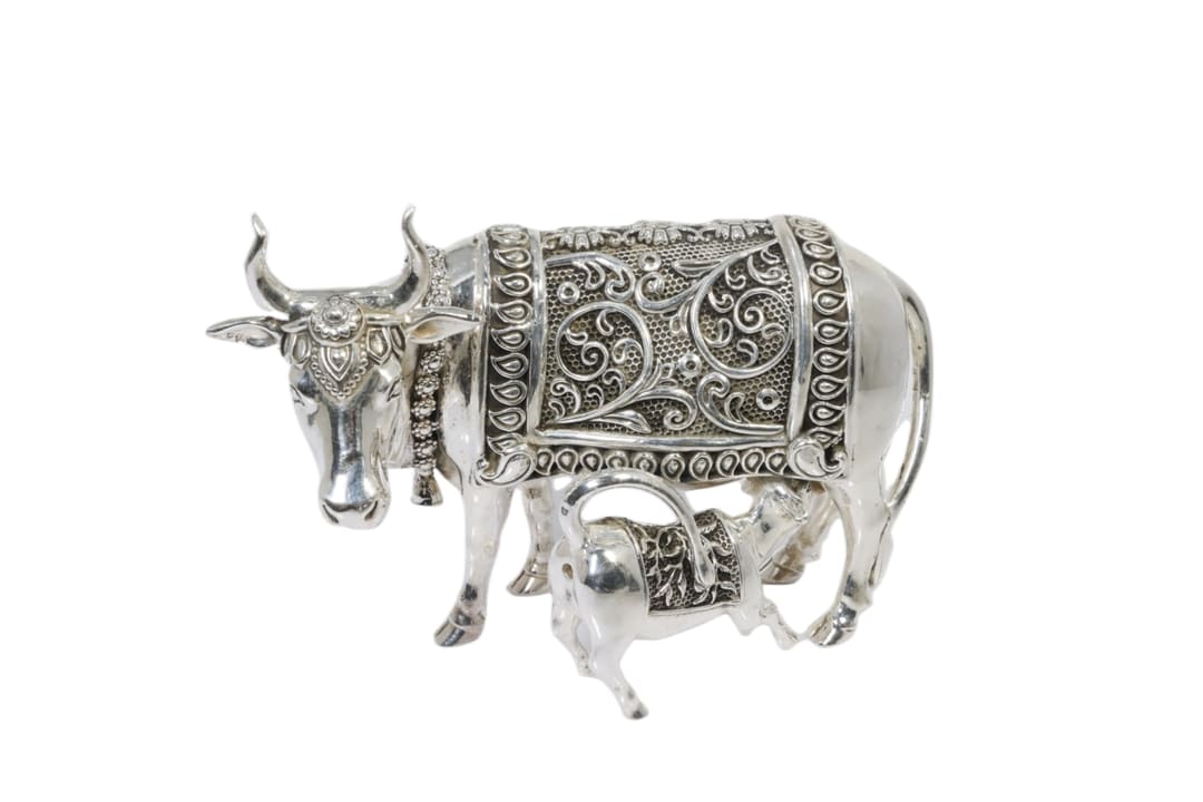 Sterling Silver Kamdhenu Cow