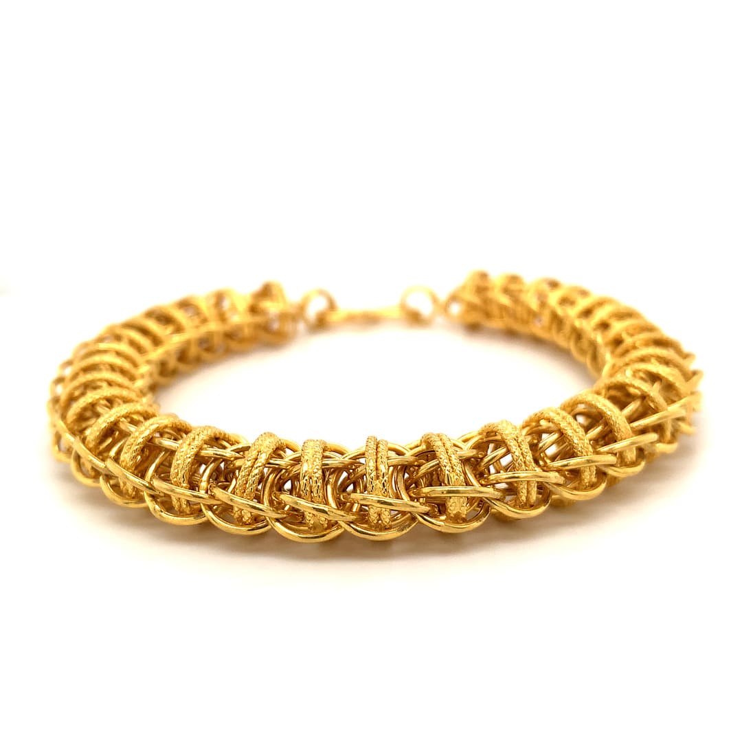 Men's Fancy 22kt gold bracelet